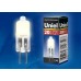 Лампа галогенная Uniel G4 20W прозрачная JC-12/20/G4 CL 00481