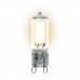 Лампа светодиодная Uniel G9 4W 3000K прозрачная LED-JCD-4W/WW/G9/CL GLZ01TR UL-00001815
