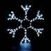 Уличная светодиодная гирлянда Vegas Снежинка 24V холодный белый без мигания 55038